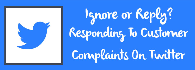 responding to customer complaints on twitter